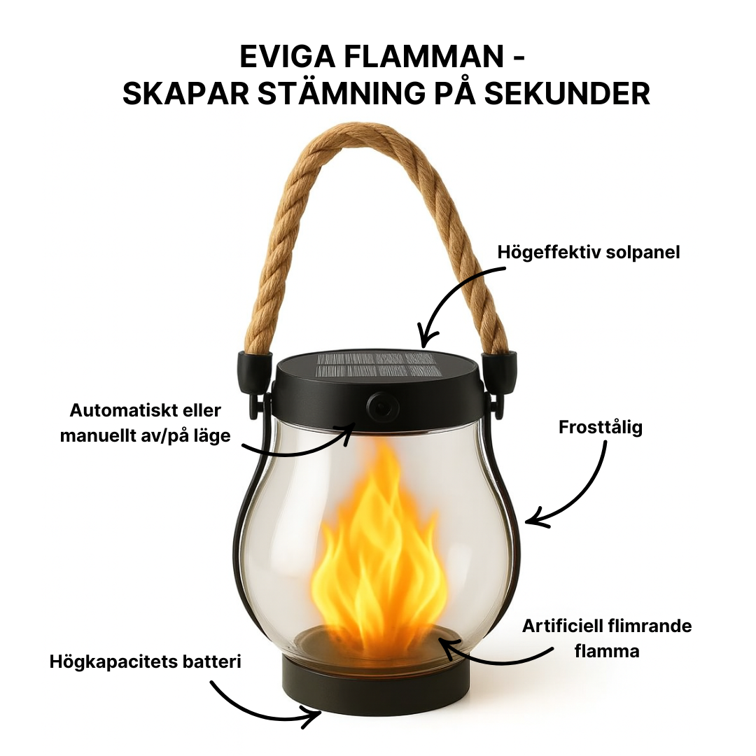 GLÖDA - Eviga flamman skapar stämning på sekunder